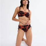 Triumph Summer Palm Midi Bikini Bottoms In Brown Combo