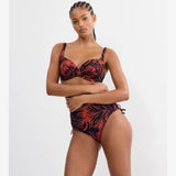 Triumph Summer Palm Minimizer Bikini Top In Brown Combo