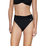 Triumph Summer Twist High Waist Brief Bikini Bottom In Black
