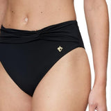 Triumph Summer Twist High Waist Brief Bikini Bottom In Black