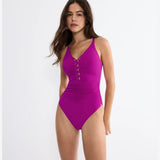 Triumph Summer Twist Swimsuit With Padded Cups In Raspberry Juice