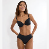 Triumph Summer Twist Wired Bikini Top With Padded Cups In Black