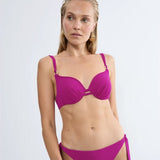 Triumph Summer Twist Wired Bikini Top With Padded Cups In Raspberry Juice