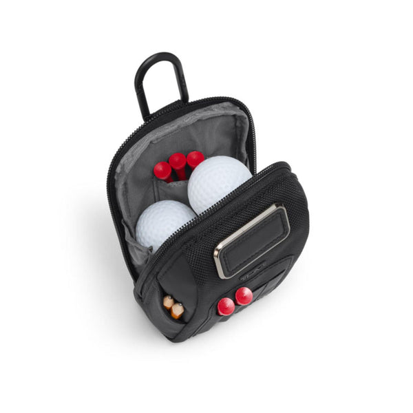 TUMI Travel Accessory Golf Pouch with Tees in Black