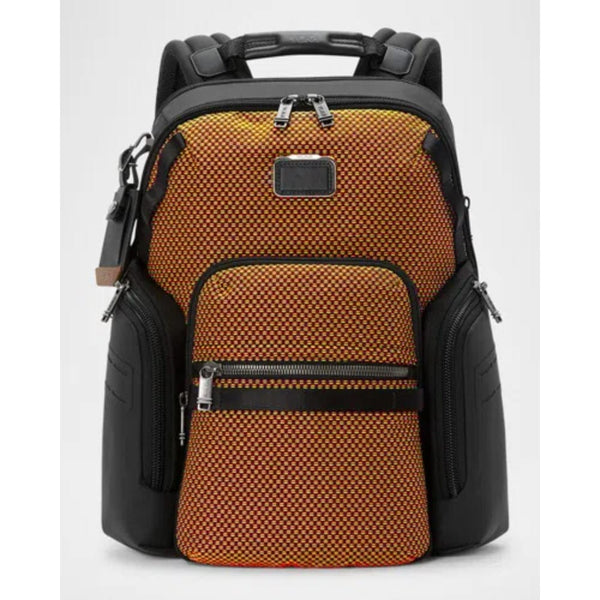TUMI Alpha Bravo Navigation Backpack In Red/Lime