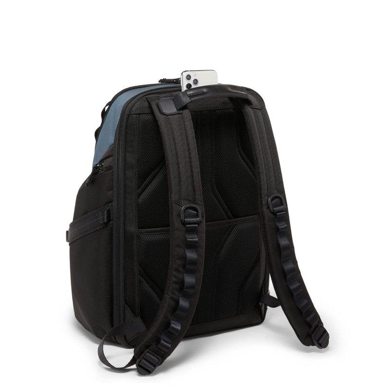 Tumi blue camo backpack top
