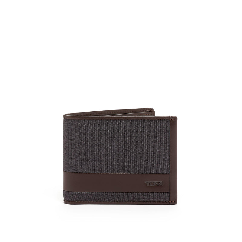 Tumi Alpha Global Double Billfold Anthracite Brown