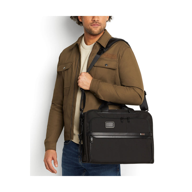 Tumi Alpha Organizer Portfolio Brief Black