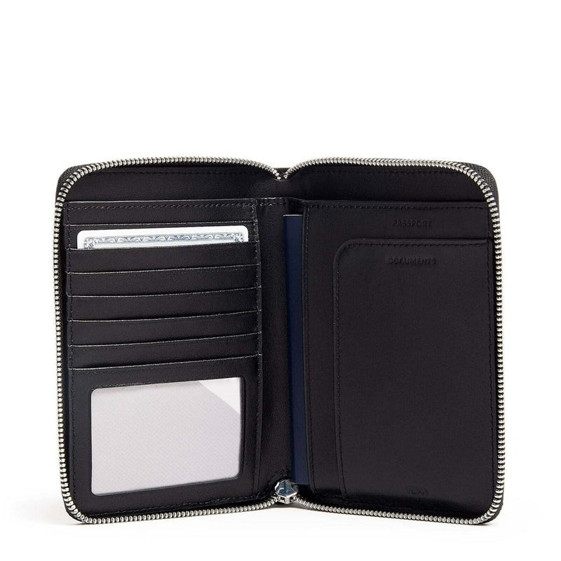 Tumi Belden Zip-Around Passport Case Black