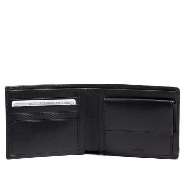 TUMI Global Wallet with Coin Pocket In Black