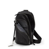 TUMI Harrison Gregory Leather Sling Bag In Black