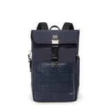TUMI Harrison Osborn Roll Top Backpack In Navy Woven