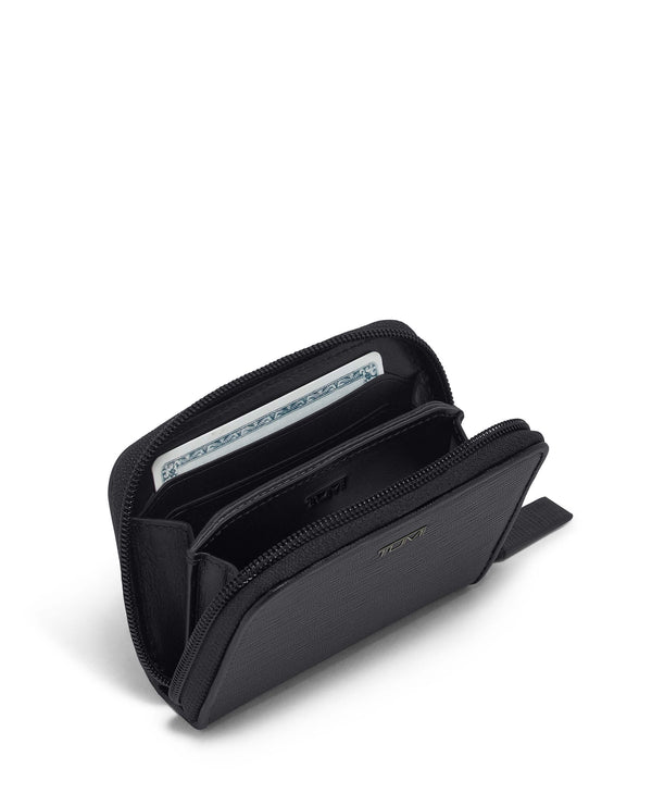 TUMI Nassau Zip Around Card Case In Black