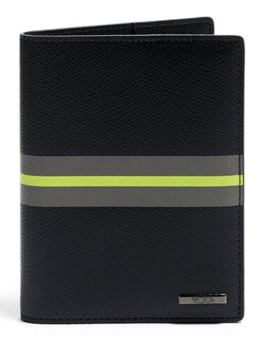 Tumi Passport Cover Black with a Stripe