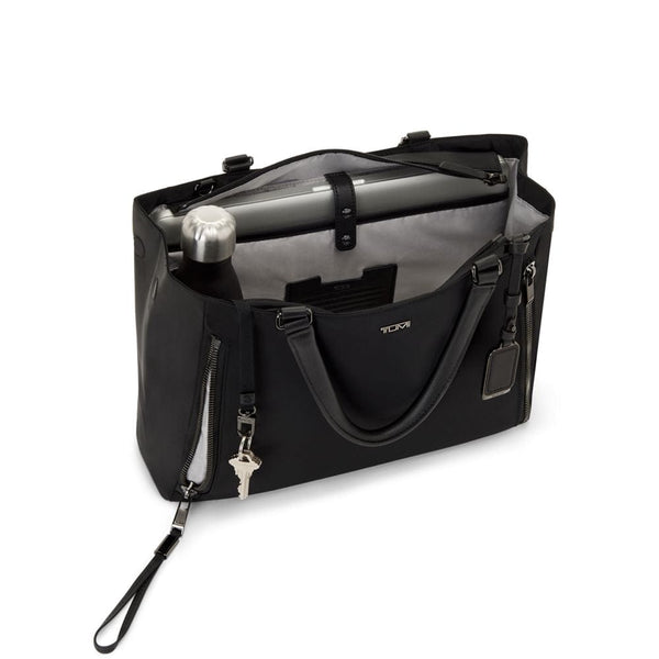 TUMI Valetta Medium Tote Black In Gunmetal