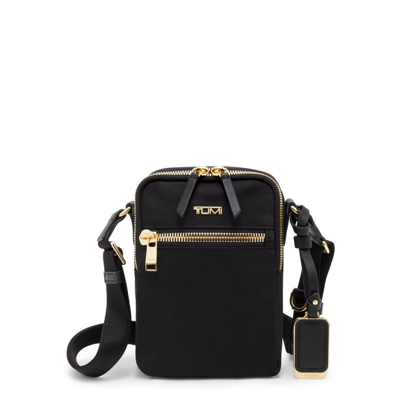 Tumi Voyageur Persia Crossbody in Black/Gold