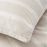 Bianca Ashford Stripe Cotton King Duvet Cover Set In Natural