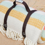 Tweedmill Polo Picnic Rug Illusion Stripe Spring 145x183cm