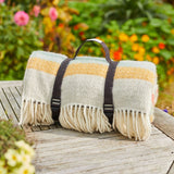 Tweedmill Polo Picnic Rug Illusion Stripe Spring 145x183cm