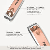 Tweezerman Combo Clipper Set In Rose Gold