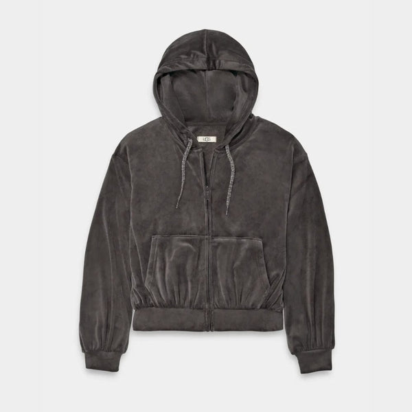 UGG Ashwood Zip Hoodie in Ink Black