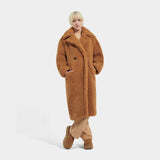Ugg Gertrude Long Teddy Coat in Chestnut