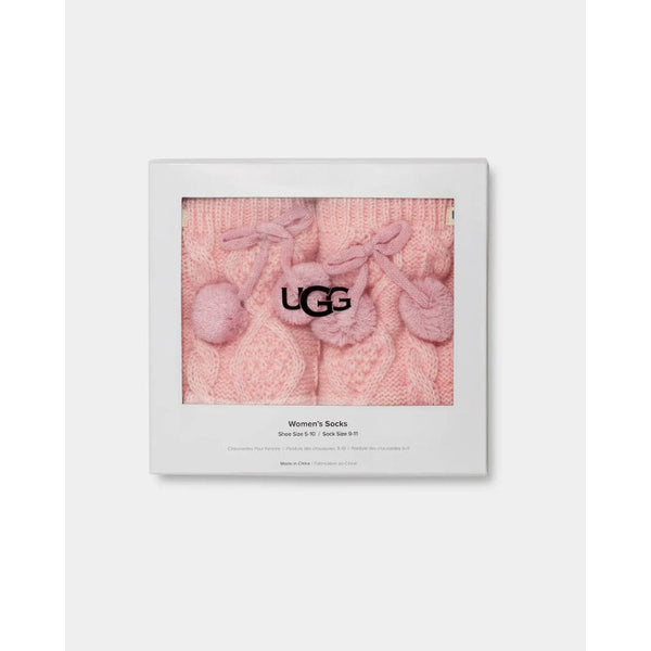 UGG Giftable Boxed Pom Pom Sock in Seashell Pink