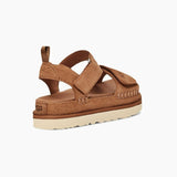 Ugg Goldenstar Suede Sandal In Chestnut Suede