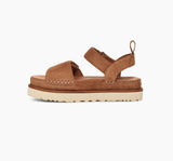 Ugg Goldenstar Suede Sandal In Chestnut Suede