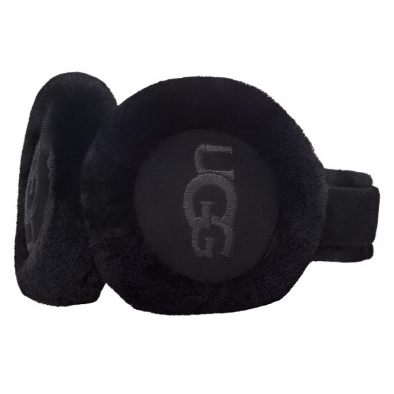 UGG Women's Sheepskin Embroidery Earmuff in Black