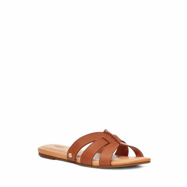 UGG Teague Leather Slide in Tan