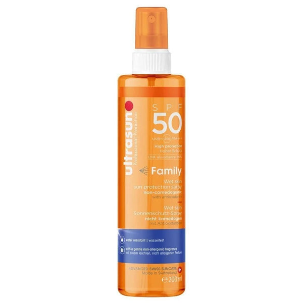 Ultrasun Family Wet Skin Spray SPF50 200ML