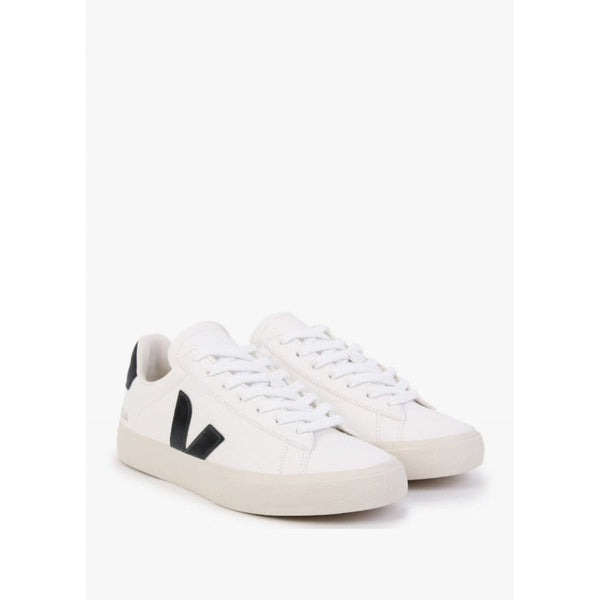 VEJA Campo Chromefree Leather Extra In White Black
