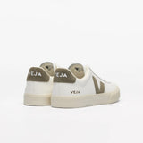 VEJA Campo Chromefree Leather Extra In White Khaki