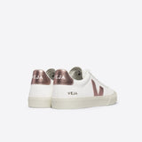 VEJA Campo ChromeFree Leather Trainers in White Nacre