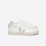 VEJA Campo ChromeFree Leather Trainers in White Natural