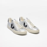 VEJA Campo Leather In Silver Black