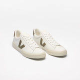 VEJA Campo Leather In White Kaki