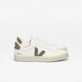 VEJA Campo Leather In White Kaki