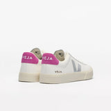 VEJA Campo Leather In White Silver Ultraviolet