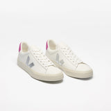 VEJA Campo Leather In White Silver Ultraviolet