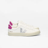 VEJA Campo Leather In White Silver Ultraviolet