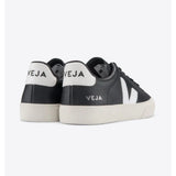 Veja Campo Leather trainer In Black/White