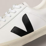 VEJA Esplar Logo Leather Trainers In Extra White/Black