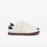 VEJA Panenka Leather In White Black Bark