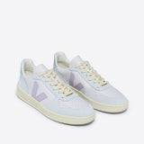 VEJA V-10 Leather Gravel Parme Menthol