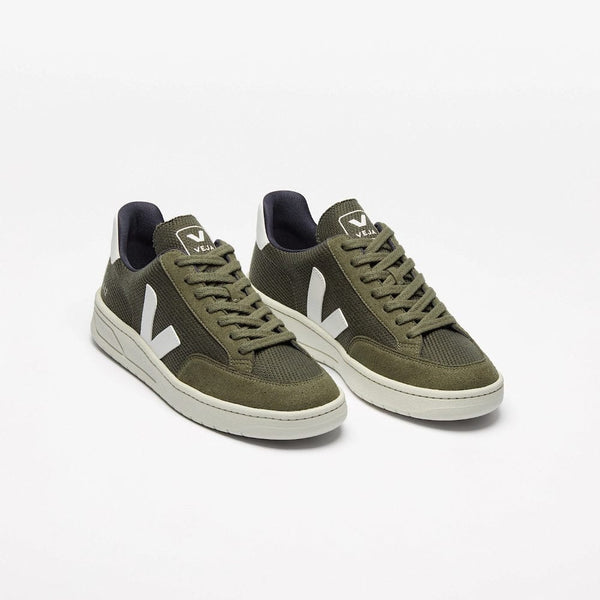 VEJA V-12 Vegan B-mesh In Olive White