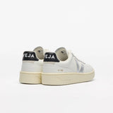 VEJA V-90 Leather In White Silver Black