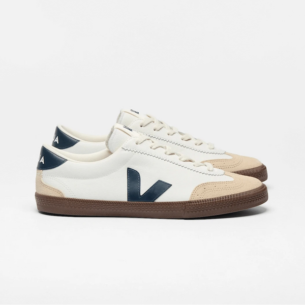 VEJA Volley Leather White Nautico Bark