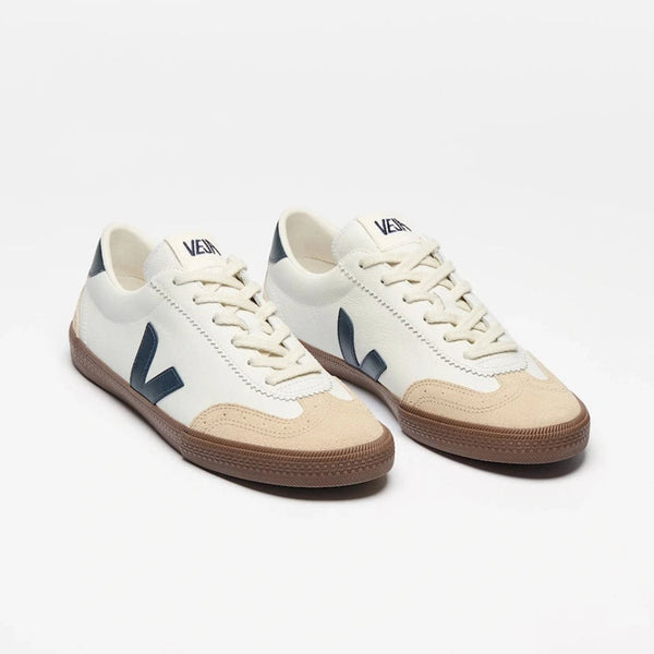 VEJA Volley Leather White Nautico Bark